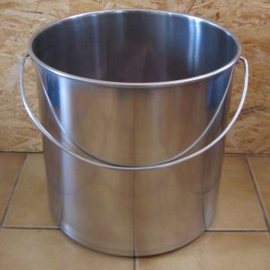 seau inox toilette sèche 20 litres