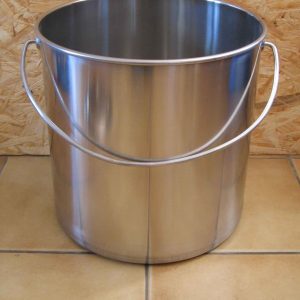 seau inox toilette sèche 30 litres